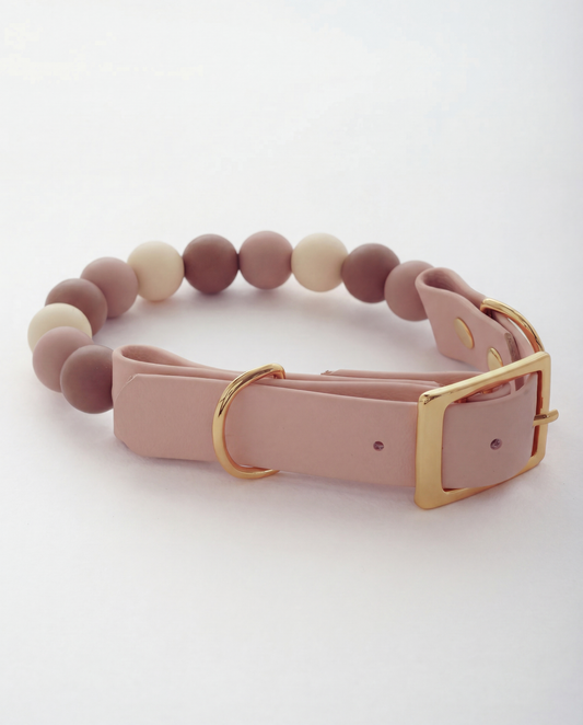 Nude Mauve — Bows & Paws Collar